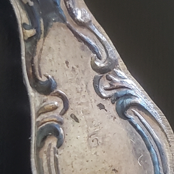 2 Vintage Sterling Silver Miniature Spoon Brooch Pins Signed 2.75" 4 gra… - Picture 4 of 10